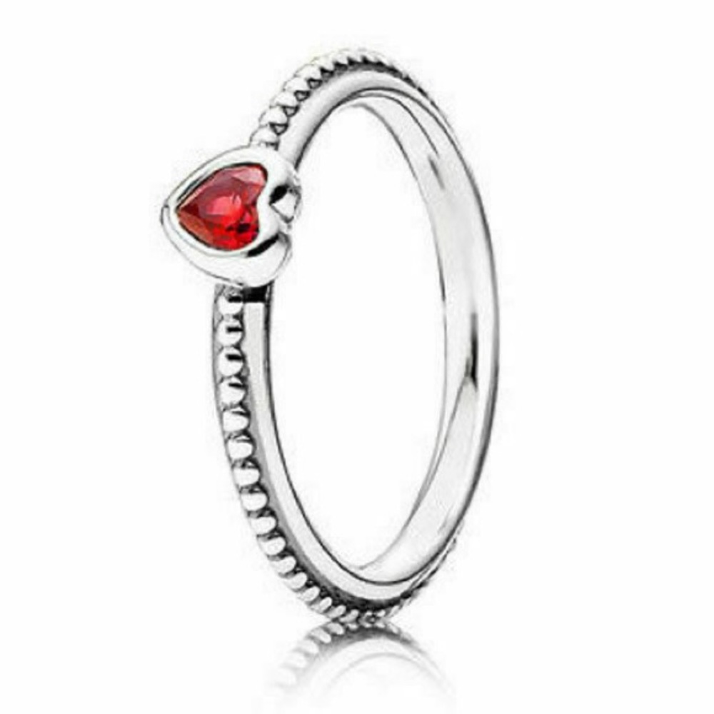 Pandora red heart ring